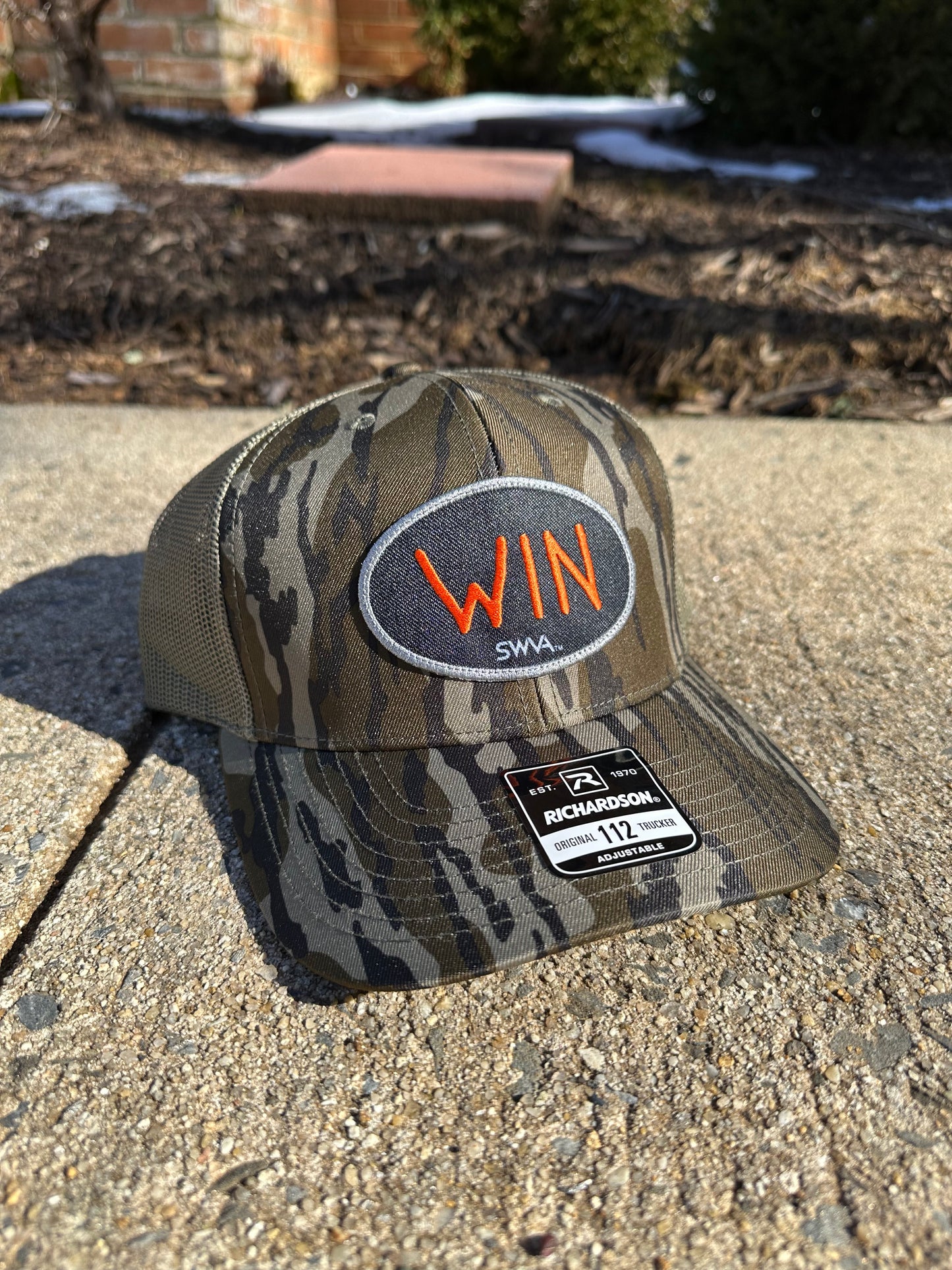 WIN Patch Hat - Bottomland Camo