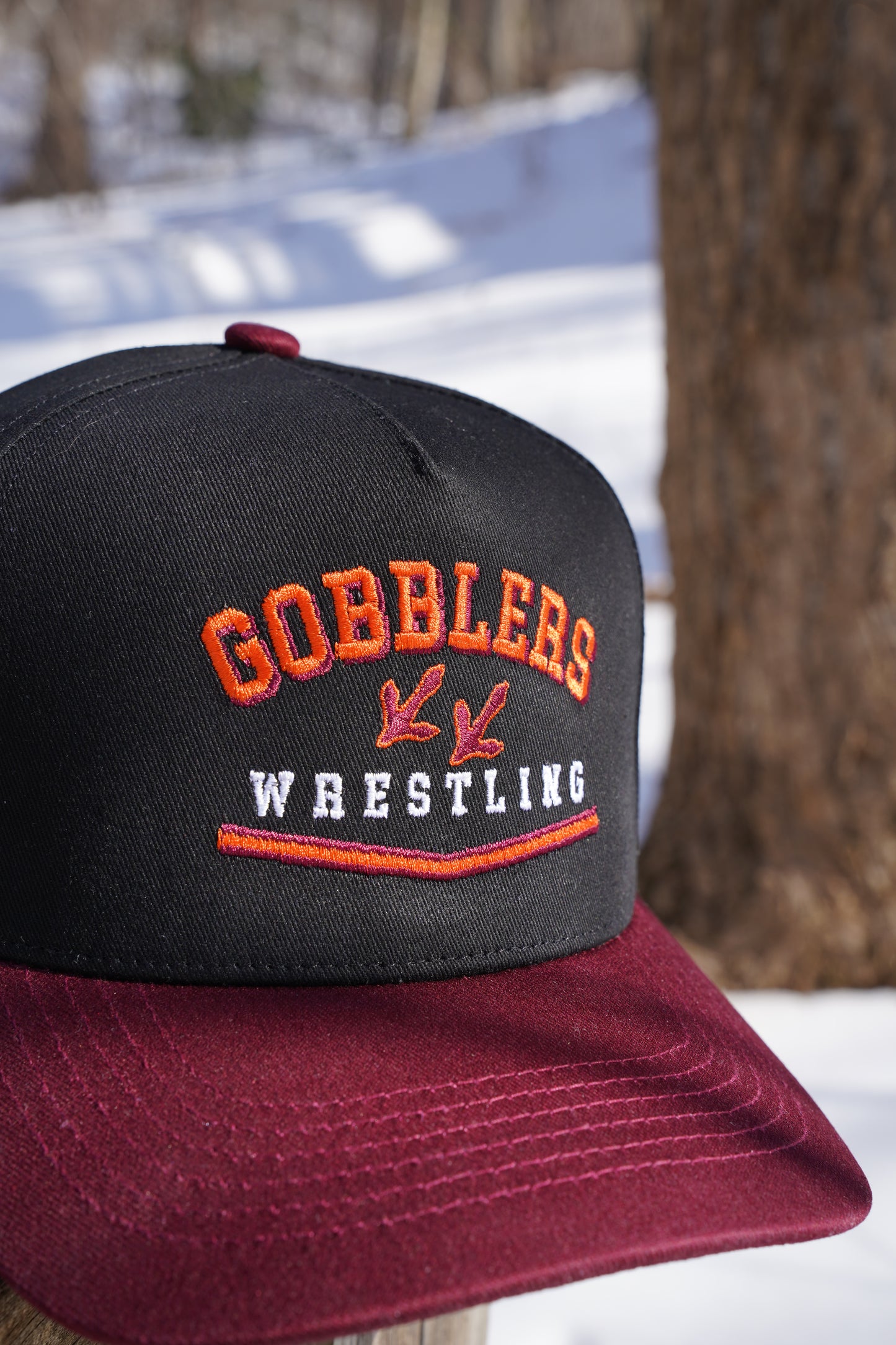 Gobblers Wrestling Hat (Black/Maroon) - LIMITED EDITION