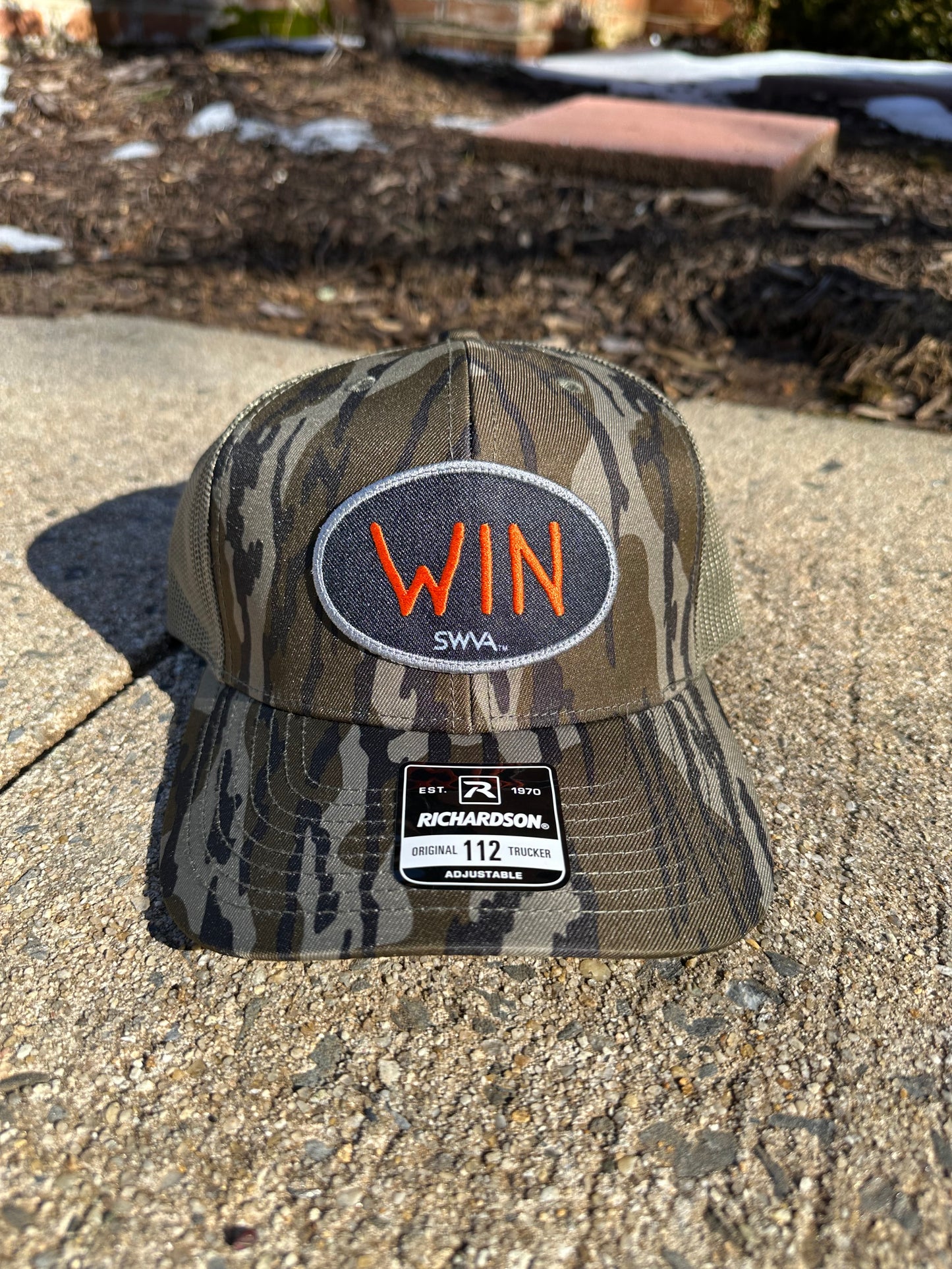 WIN Patch Hat - Bottomland Camo