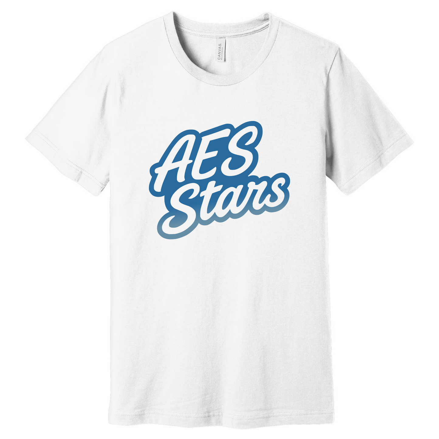 AES Stars T-Shirts - Blue and White