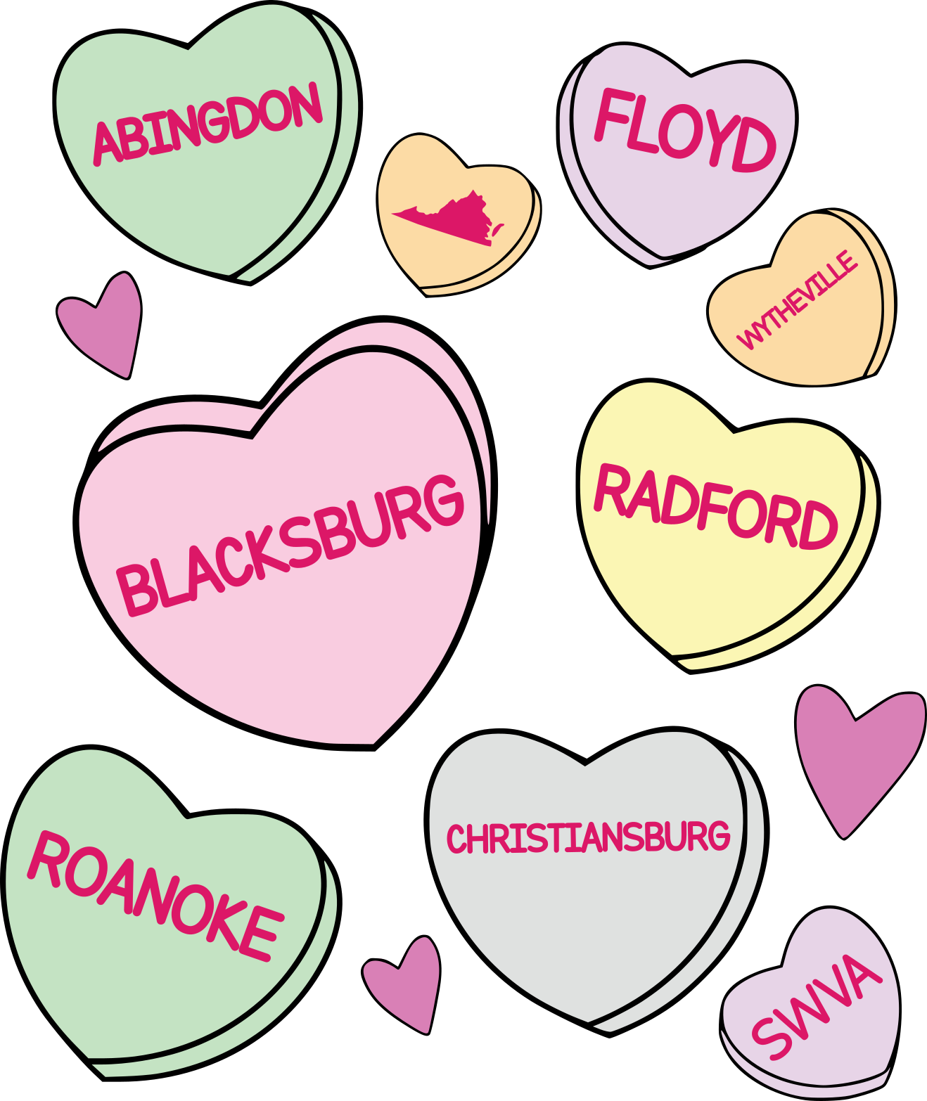Candy Hearts - SWVA