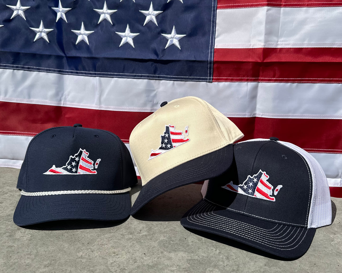 Virginia - Stars and Stripes Hats