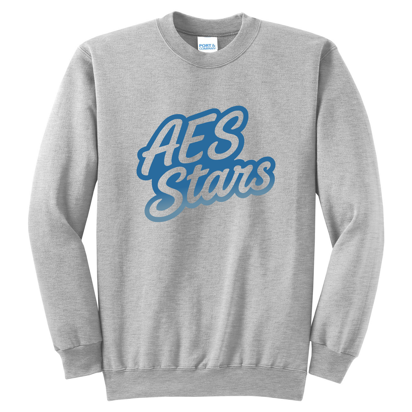AES Stars Crewneck Sweaters - Rainbow and Blue