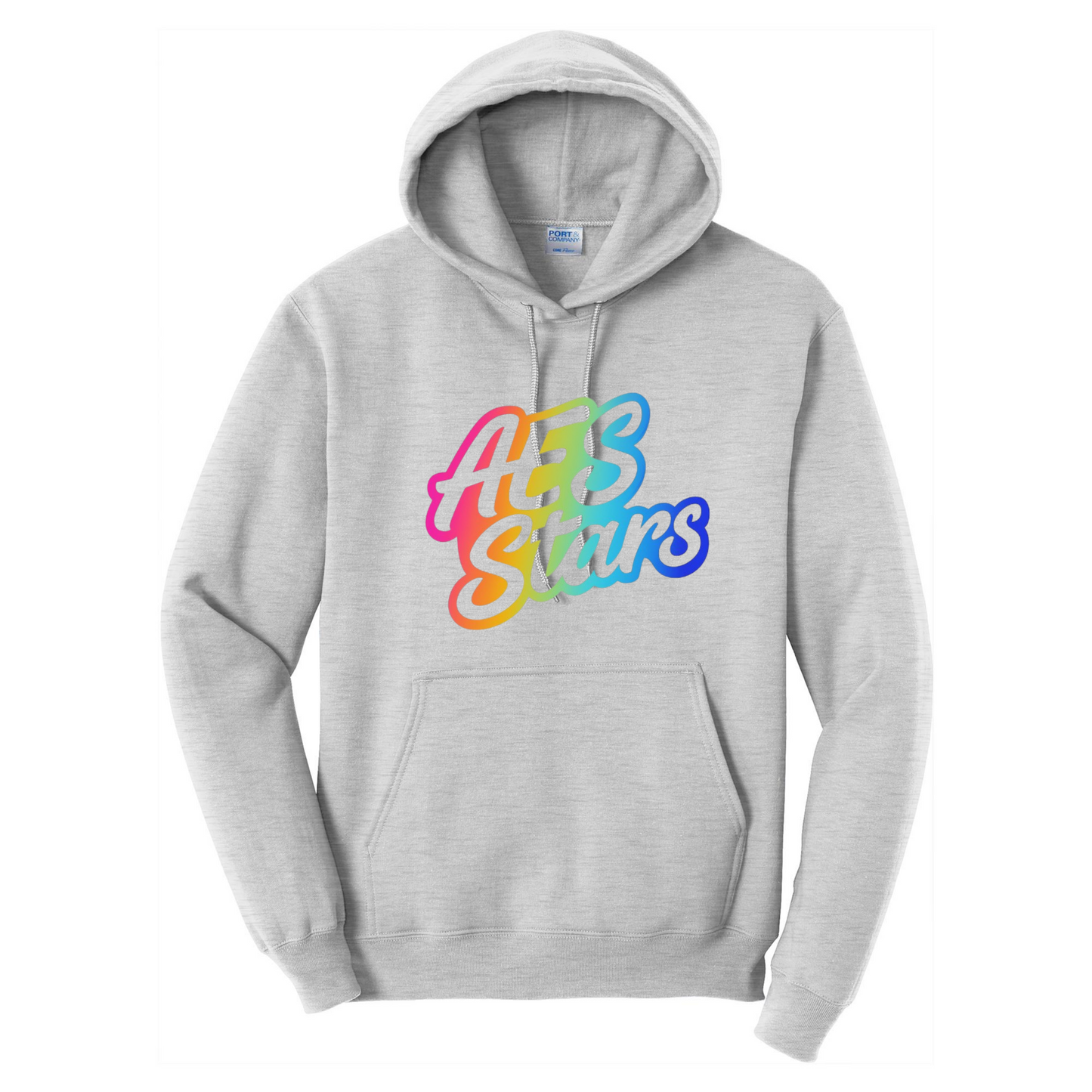 AES Stars Hoodies - Blue and Rainbow