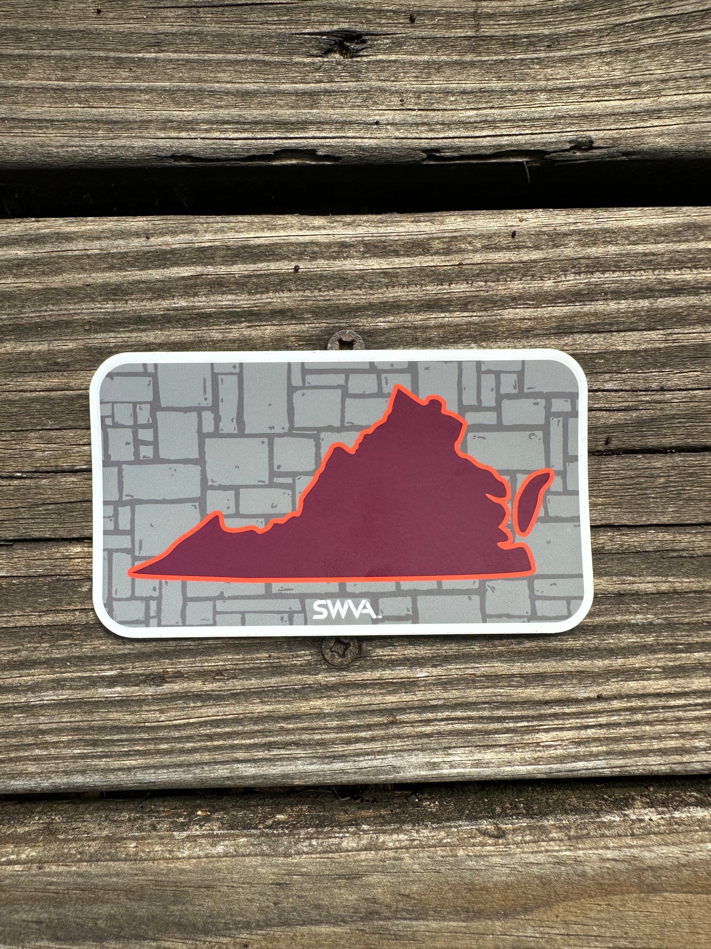 Virginia Stone Sticker