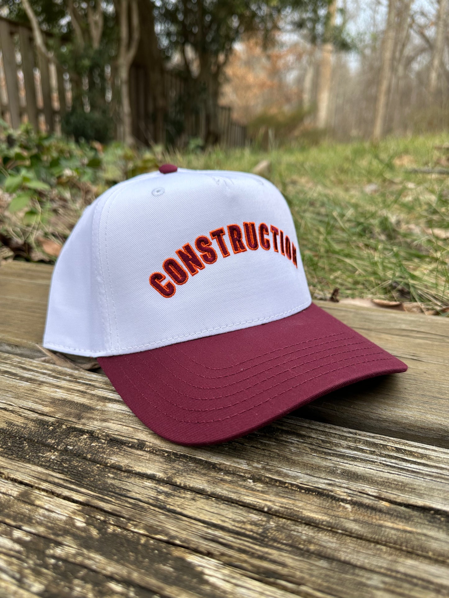 Construction Embroidered Hat