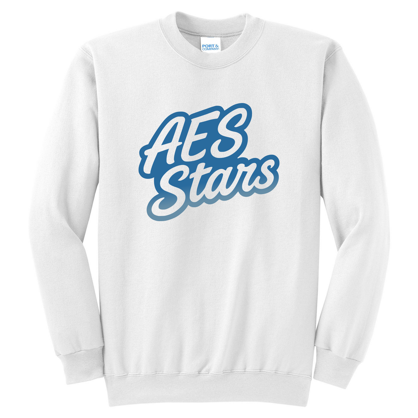 AES Stars Crewneck Sweaters - Rainbow and Blue