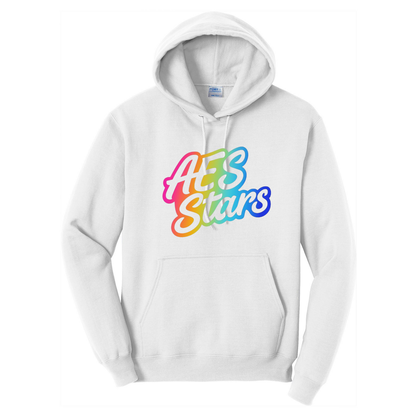 AES Stars Hoodies - Blue and Rainbow