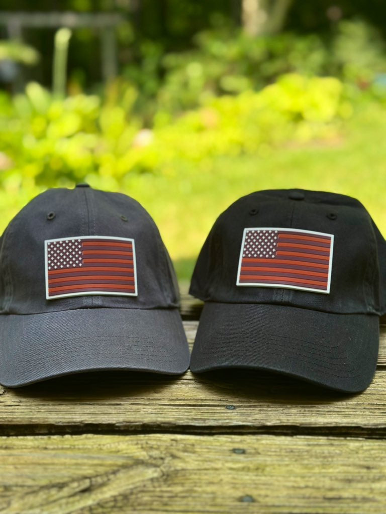 Turkey Tracks Maroon/Orange Flag Hat - Trucker/Dad Hat