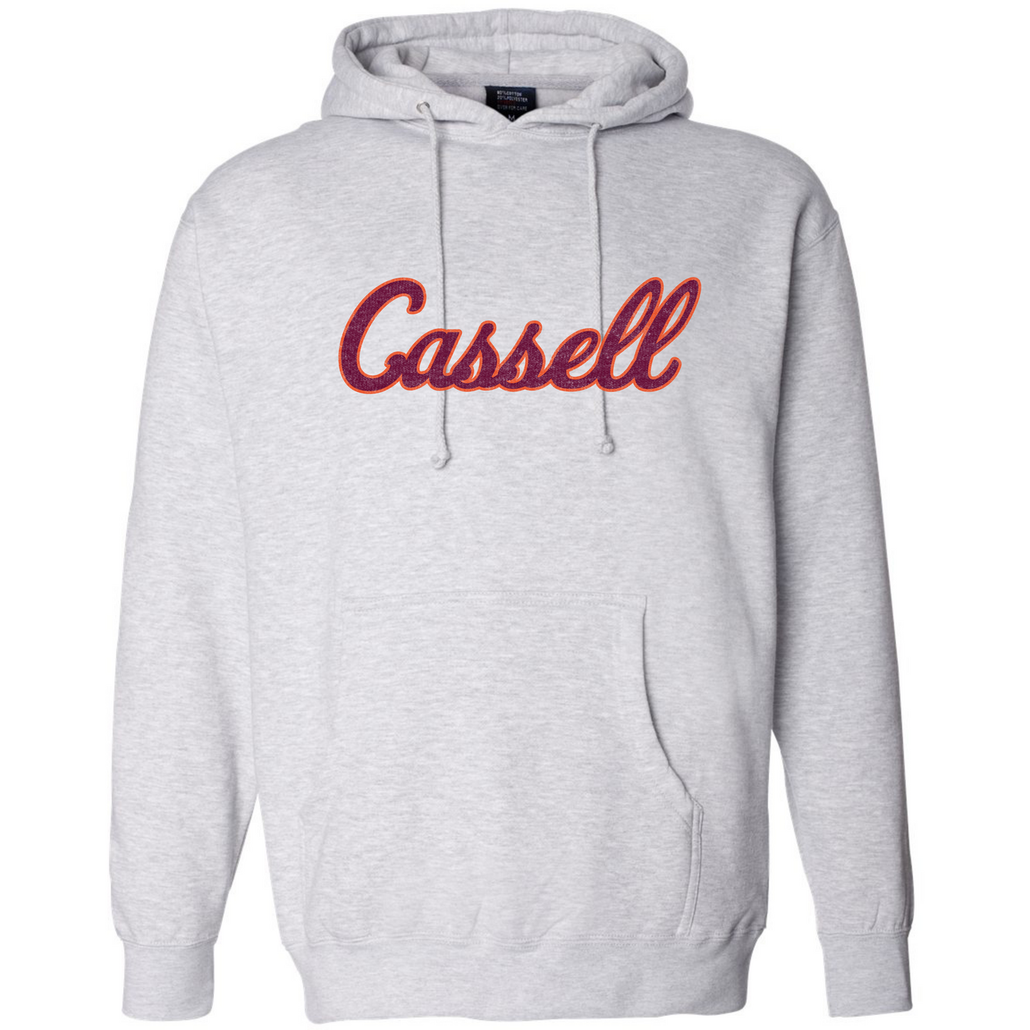 Cassell Script Hoodie - Heather Grey