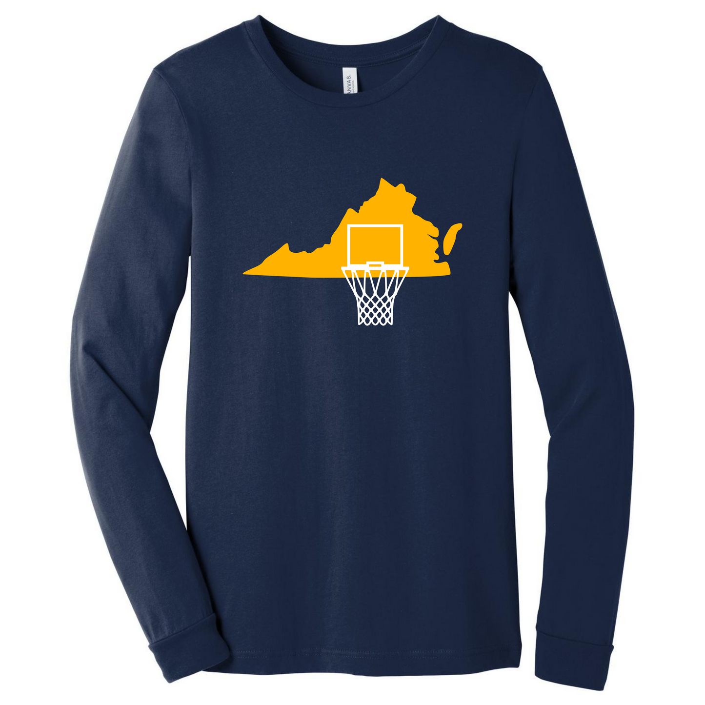 VA Hoops - Navy/Gold