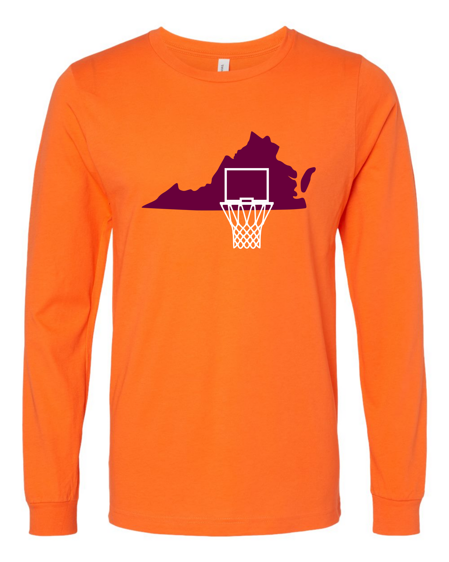 VA Hoops - Maroon/Orange