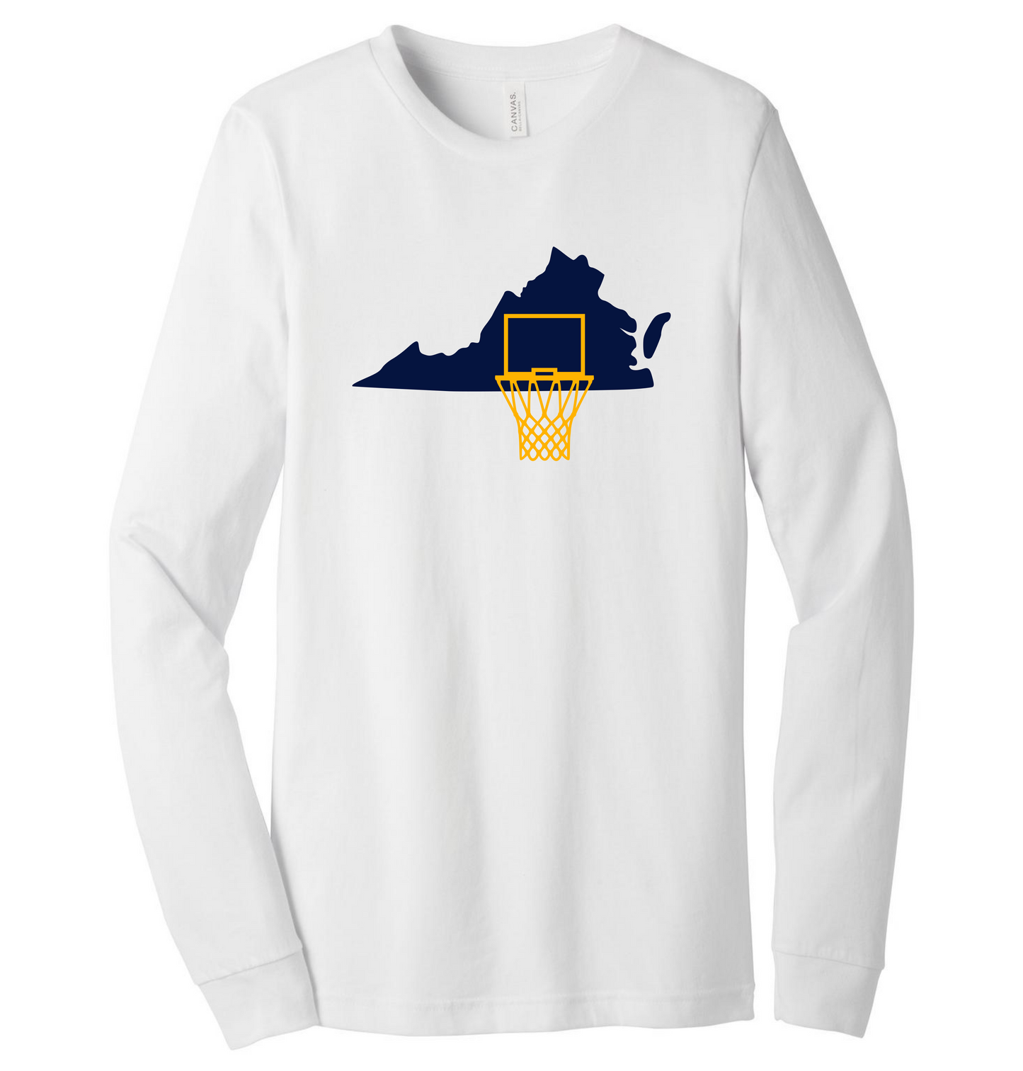 VA Hoops - Navy/Gold