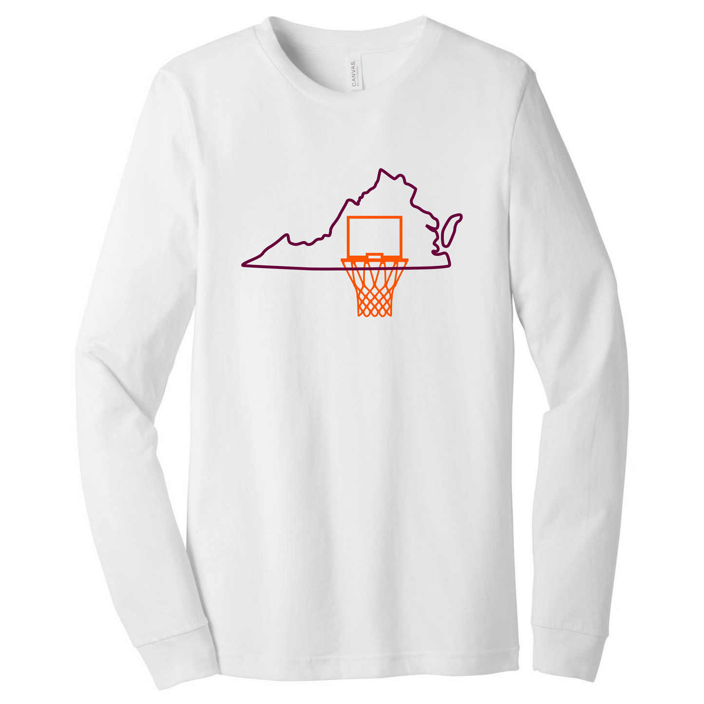 VA Hoops - Maroon/Orange