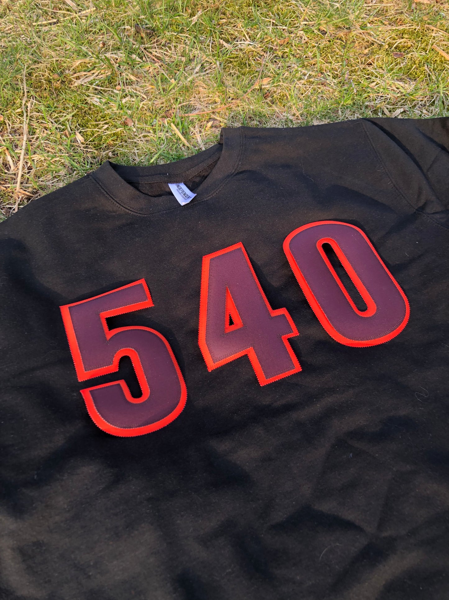 540 Crew/Hoodie - Maroon/Orange (Iron-On Patches)