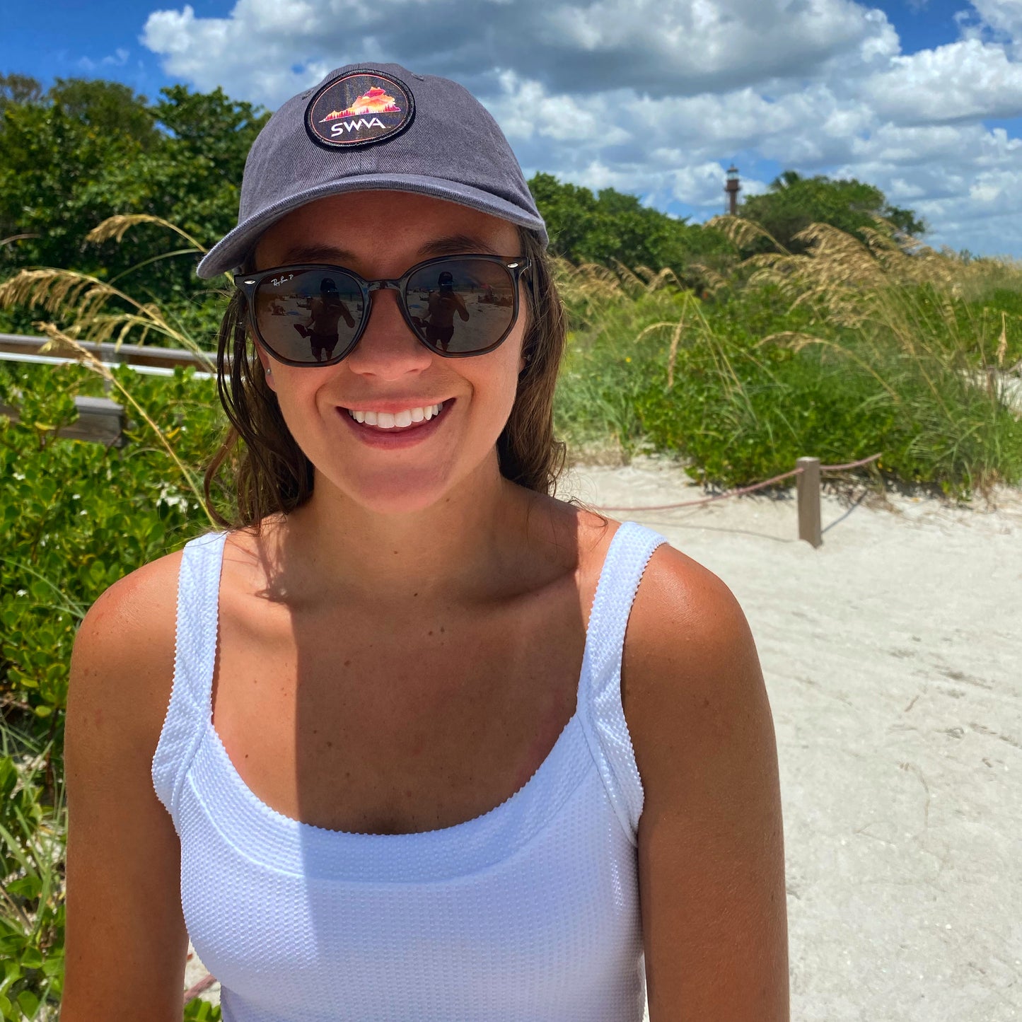 SWVA Baseball Hat (Charcoal) - Maroon/Orange Patch