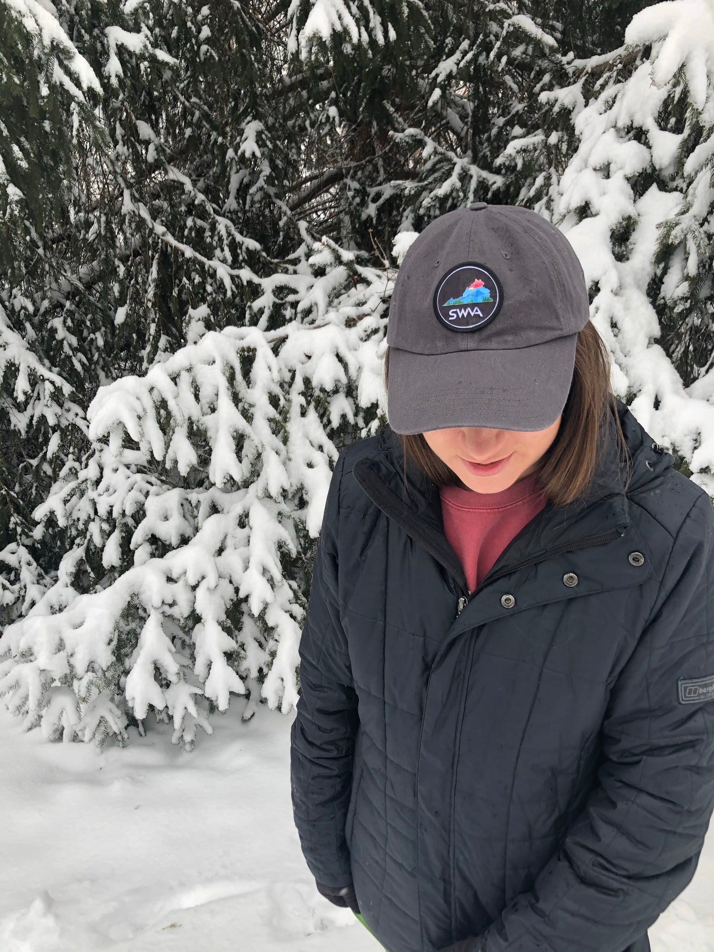 SWVA Baseball Hat (Charcoal) - Blue Patch
