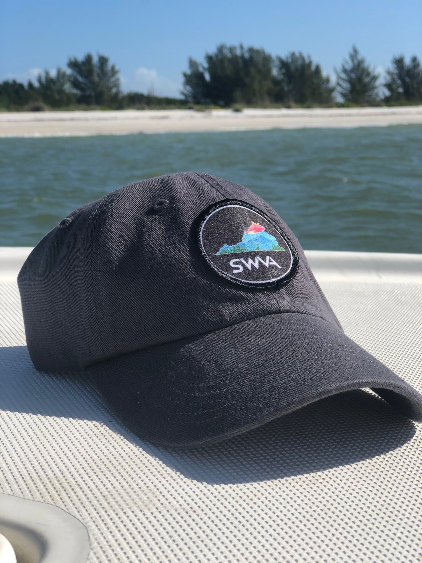 SWVA Baseball Hat (Charcoal) - Blue Patch