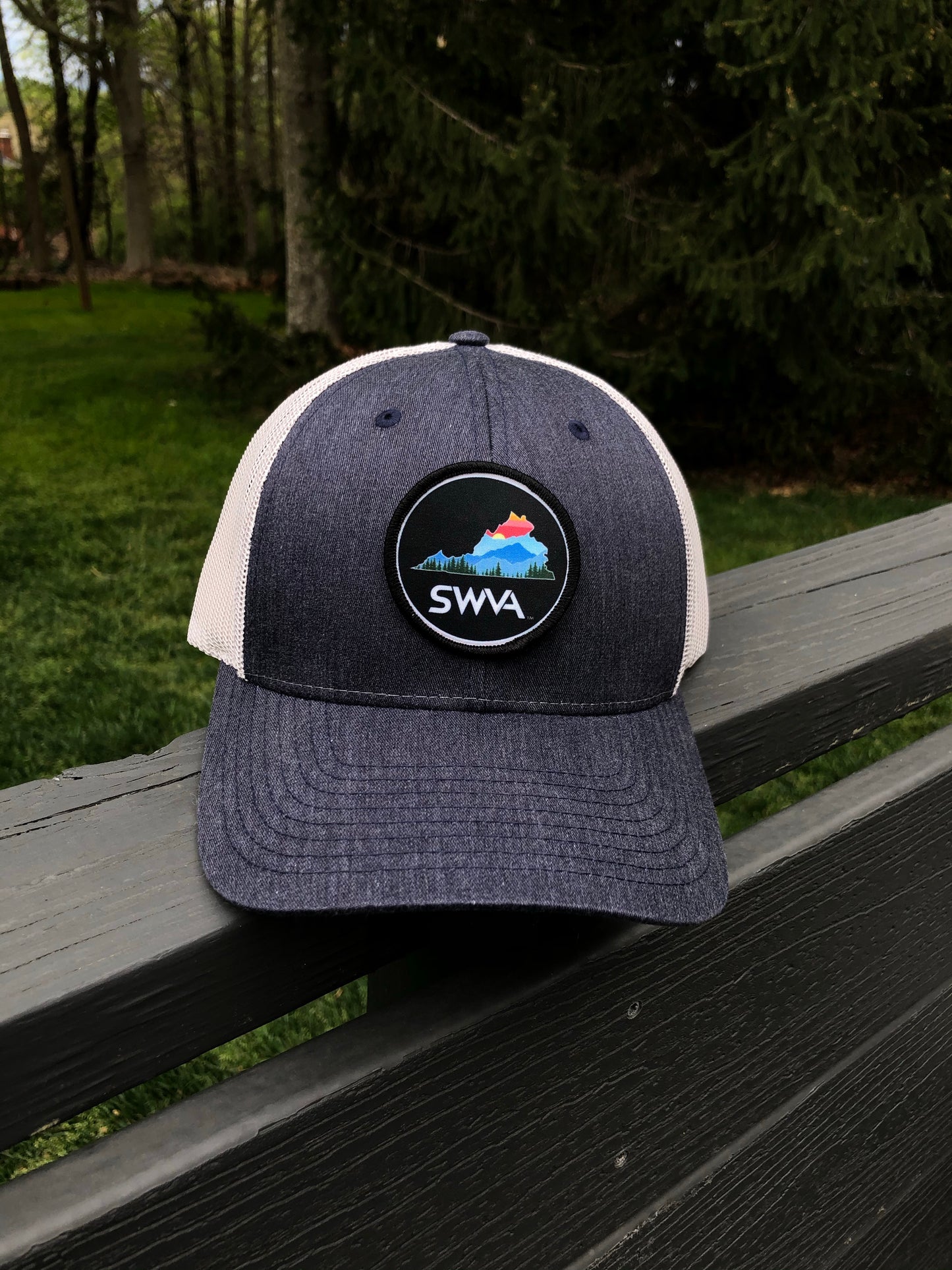SWVA Trucker - Heather Navy/Silver
