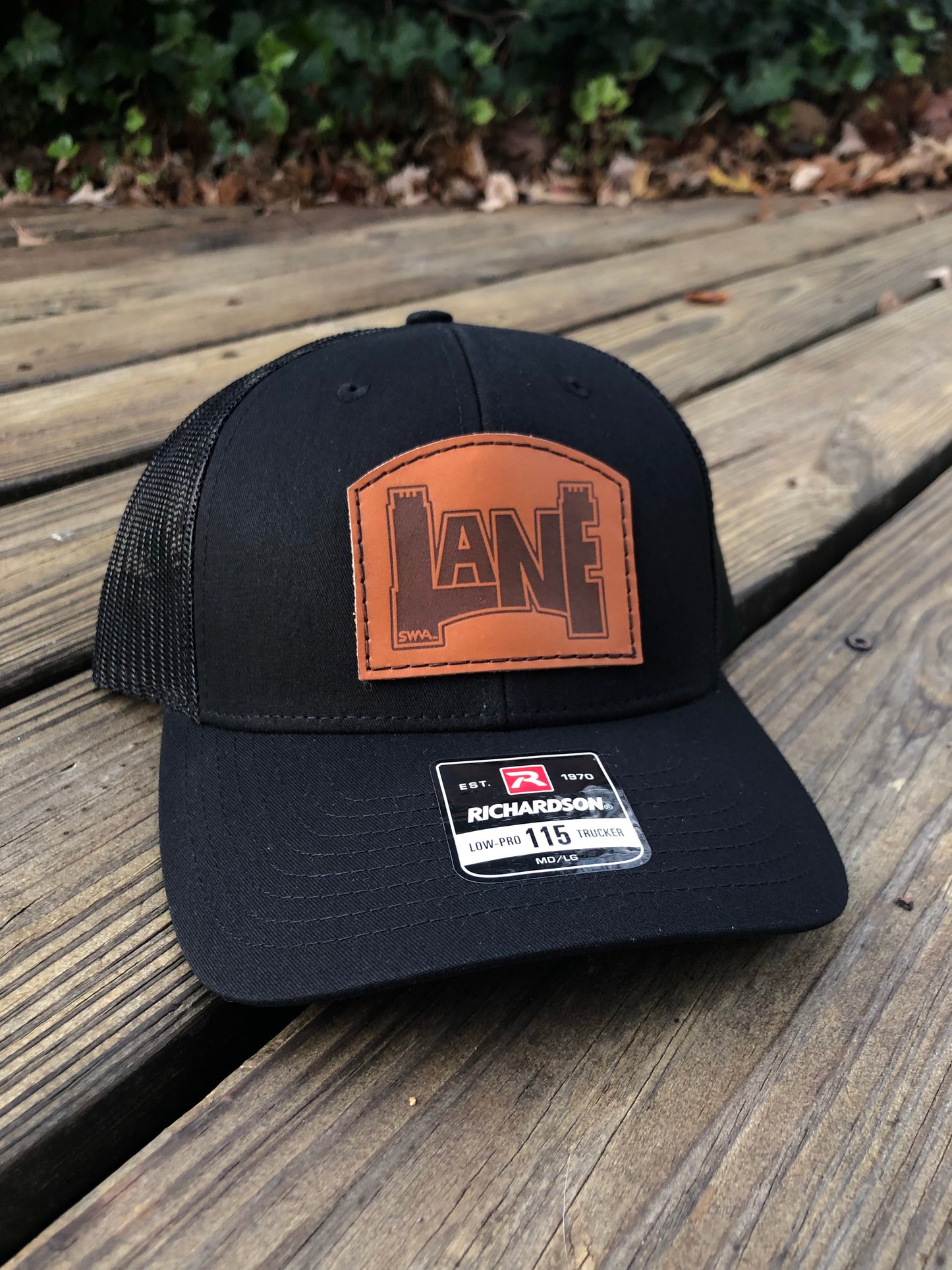 LANE Leather Trucker - Black