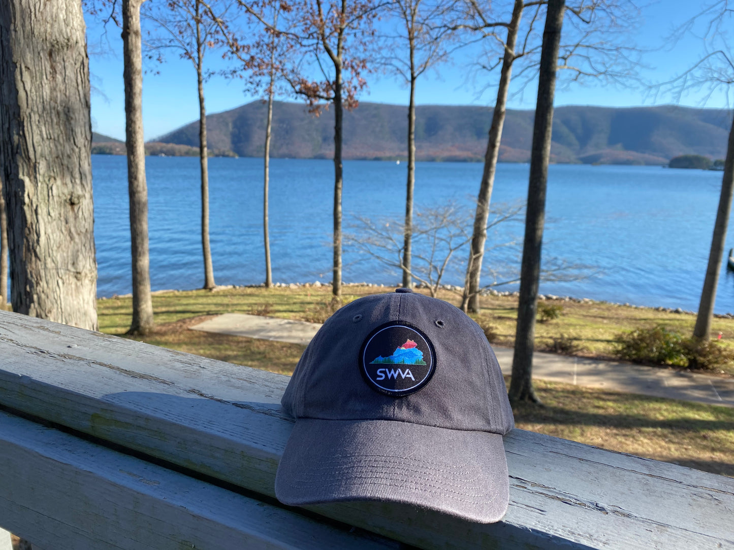 SWVA Baseball Hat (Charcoal) - Blue Patch