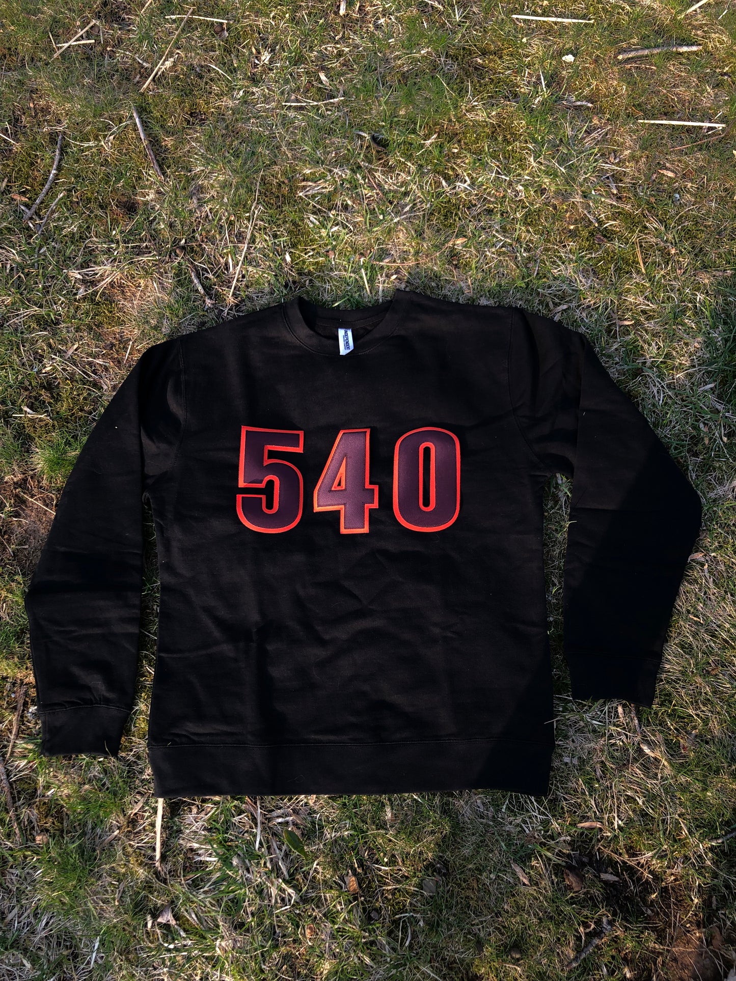 540 Crew/Hoodie - Maroon/Orange (Iron-On Patches)