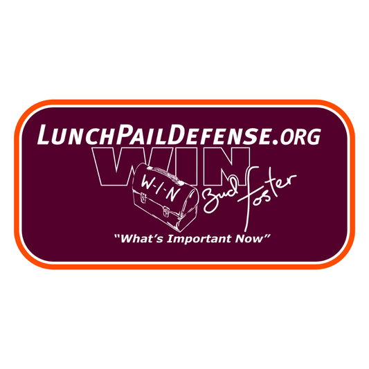 Lunch Pail Defense - Win Sticker (Rectangle)