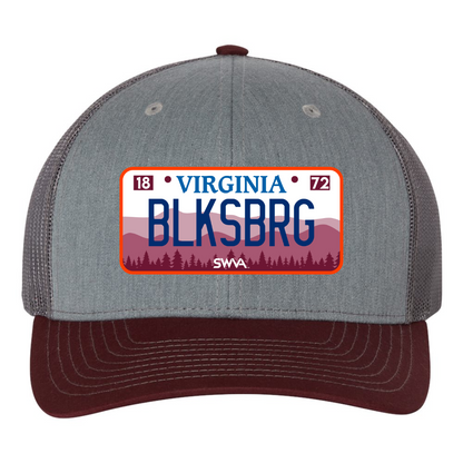 BLKSBRG License Plate Hat - Trucker/Baseball Hat