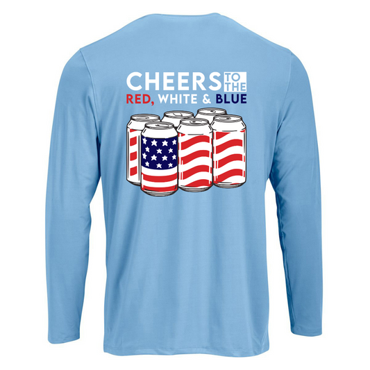 Cheers to the Red, White & Blue Sun Shirt
