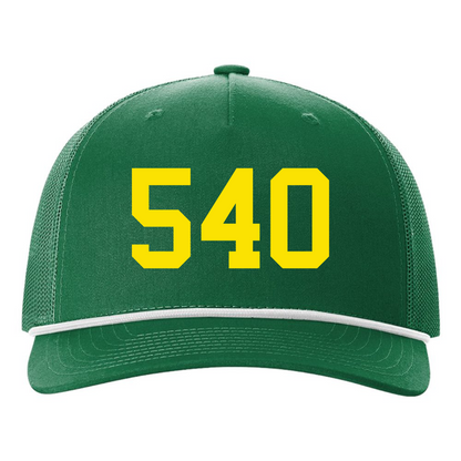 540 Hat - Green and Yellow