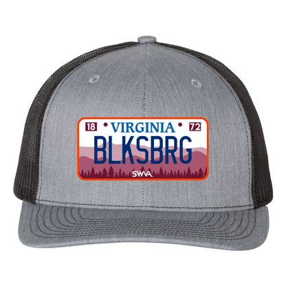 BLKSBRG License Plate Hat - Trucker/Baseball Hat