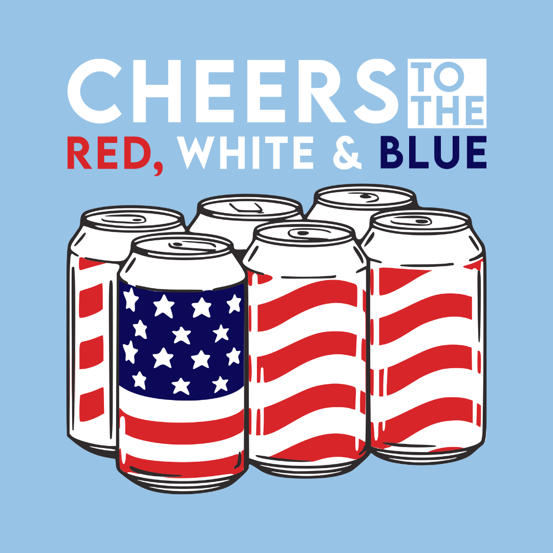 Cheers to the Red, White & Blue Sun Shirt