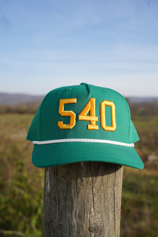 540 Hat - Green and Yellow