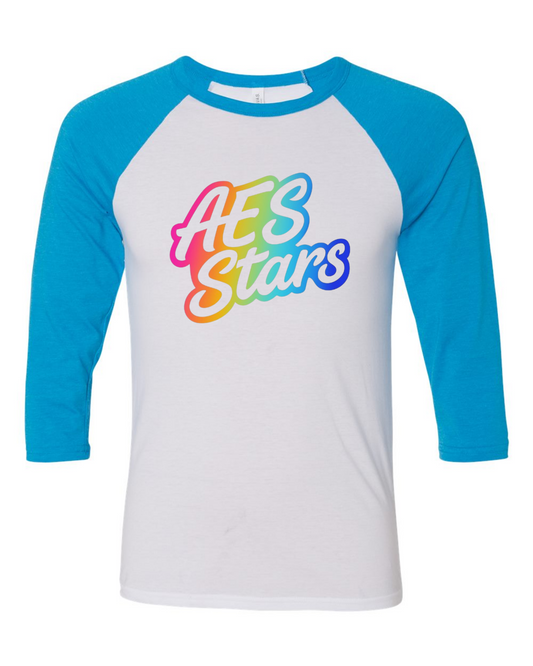 AES Stars Shirt - Neon Blue