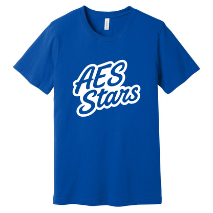 AES Stars T-Shirts - Blue and White
