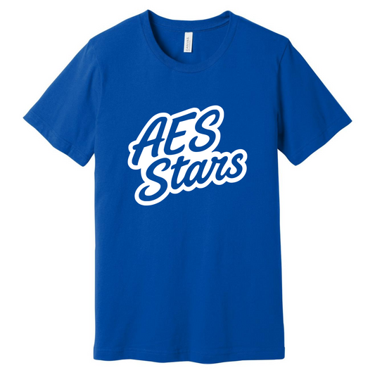 AES Stars T-Shirts - Blue and White