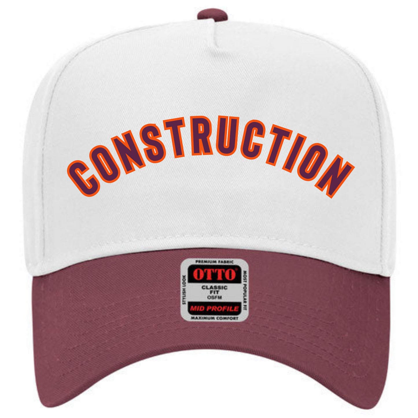 Construction Embroidered Hat