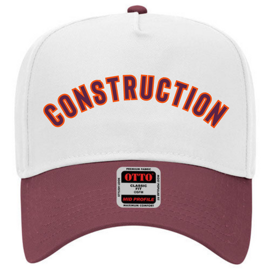 Construction Embroidered Hat