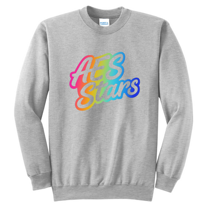 AES Stars Crewneck Sweaters - Rainbow and Blue