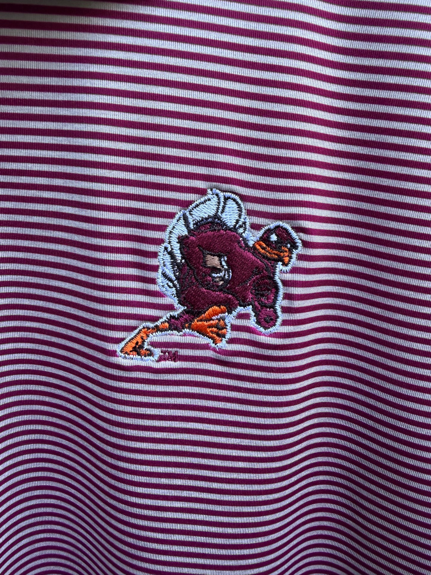 HokieBird Football Mascot Embroidered Polo (Virginia Tech)