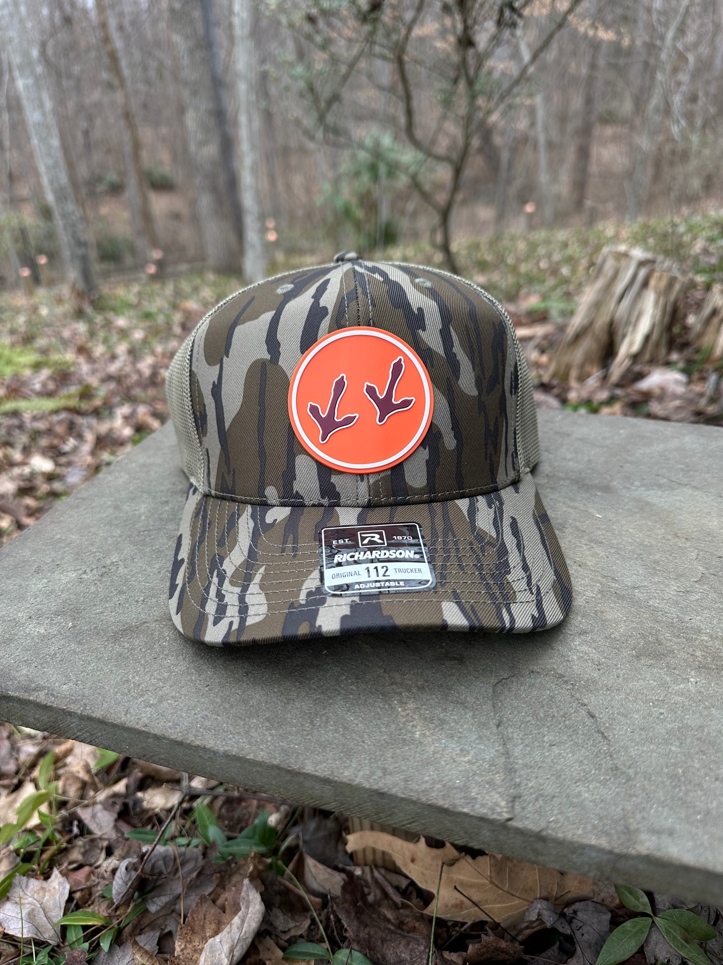 Turkey Feet Patch Hat - Bottomland Camo