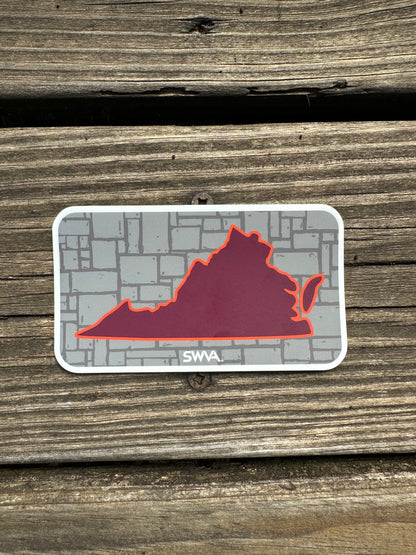 Virginia Stone Sticker