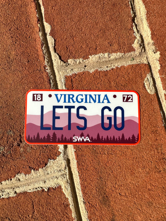 LETS GO - Virginia License Plate Sticker