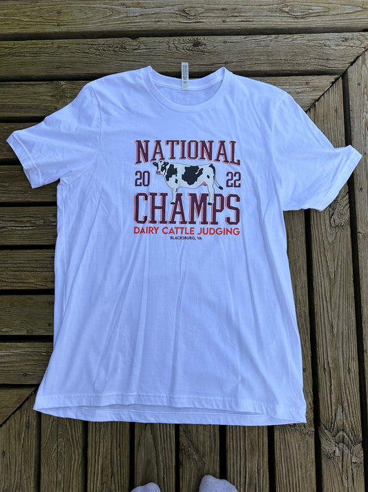 National Champs '22 - Dairy Cattle Judging Shirt (XL) - SALE