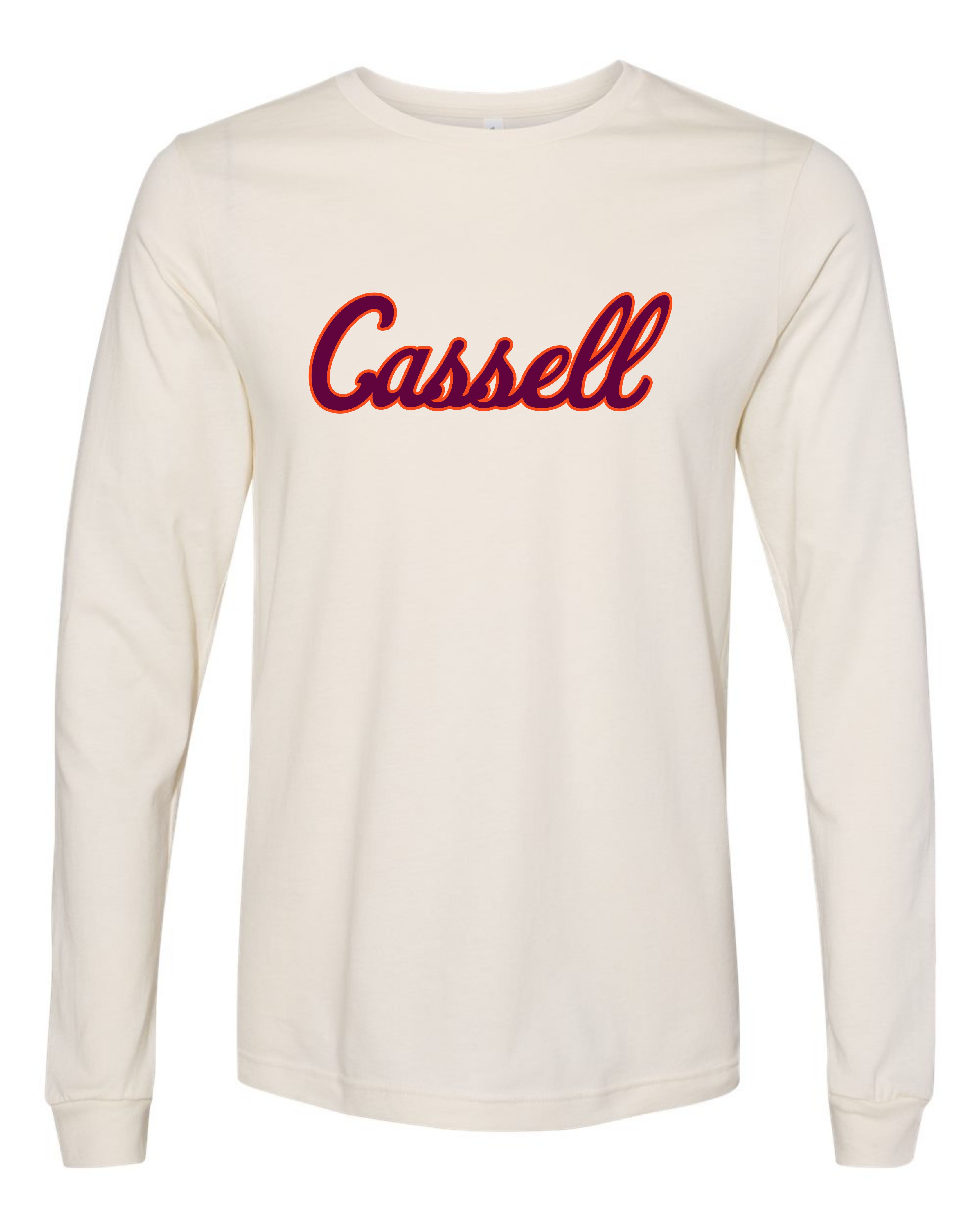 Cassell Script Long Sleeve Shirt - Cream – The SWVA Shop