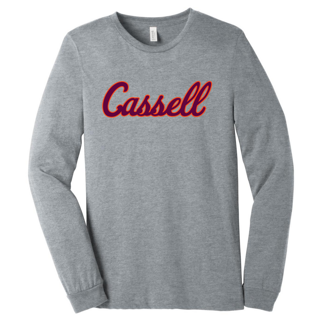 Cassell Script Long Sleeve Shirt - Heather Grey