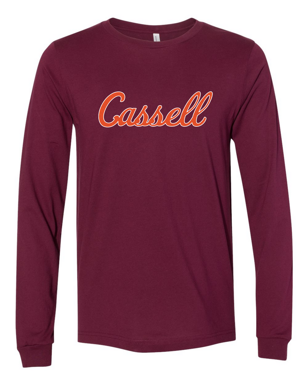 Cassell Script Long Sleeve Shirt - Maroon