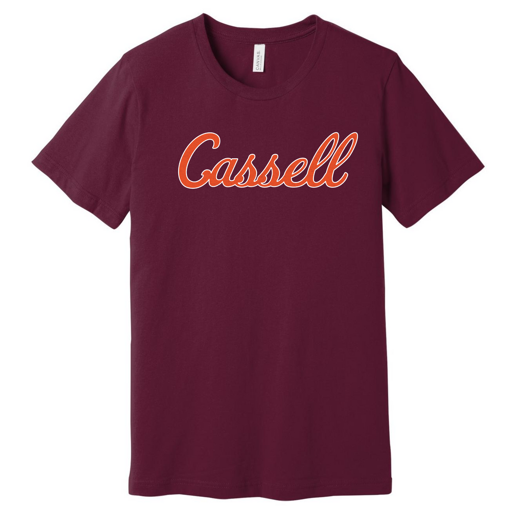 Cassell Script Short Sleeve Shirt - Maroon