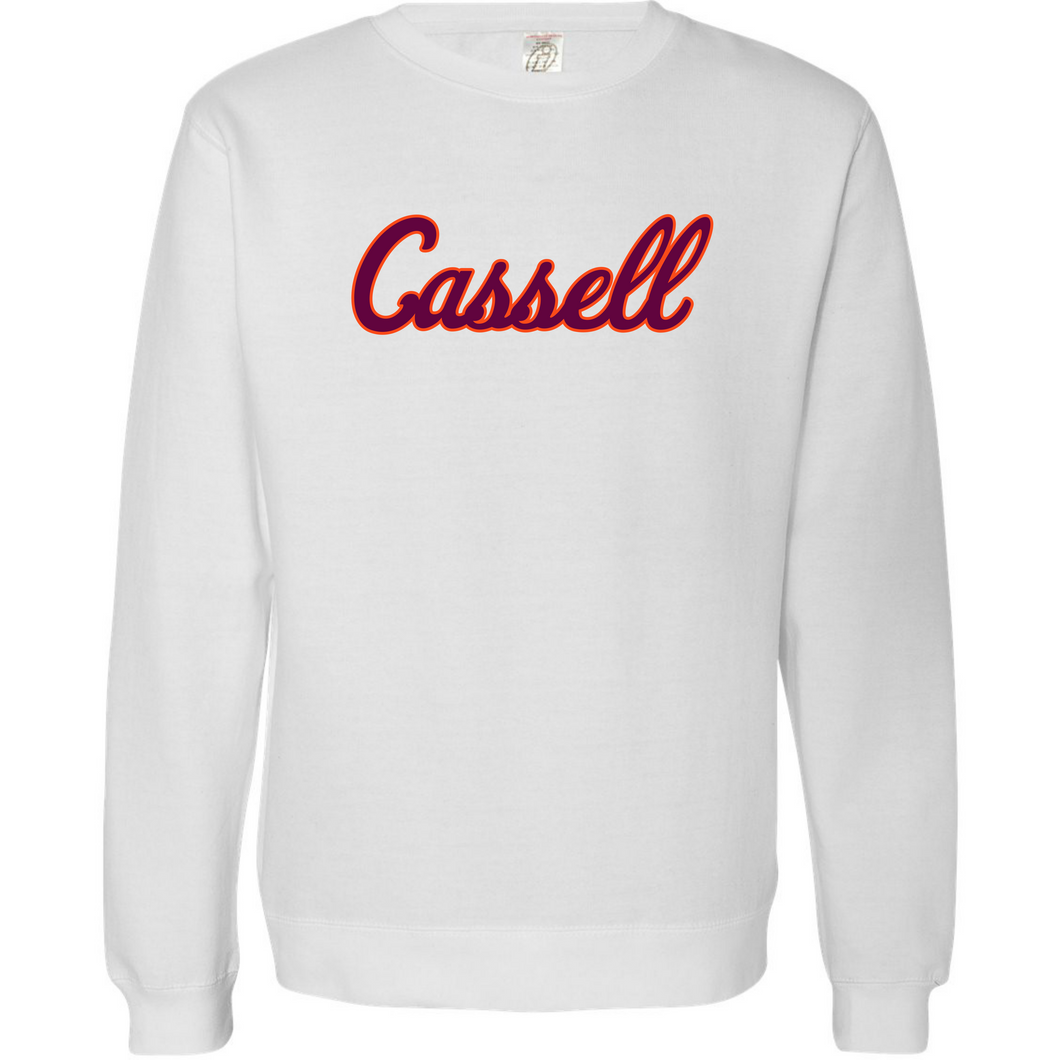 Cassell Script Crewneck Sweatshirt - White