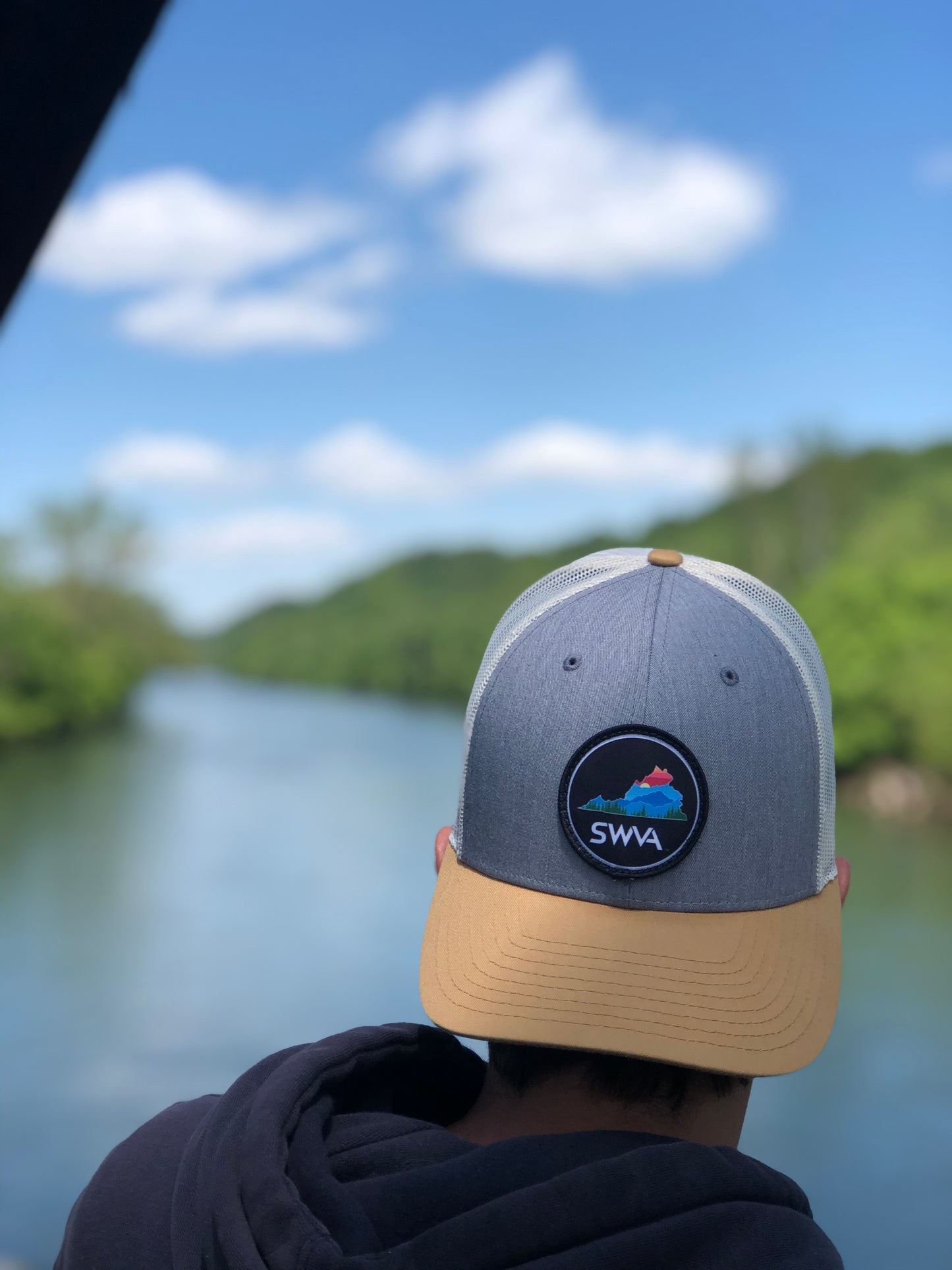 SWVA Trucker - Heather Grey/Amber Gold